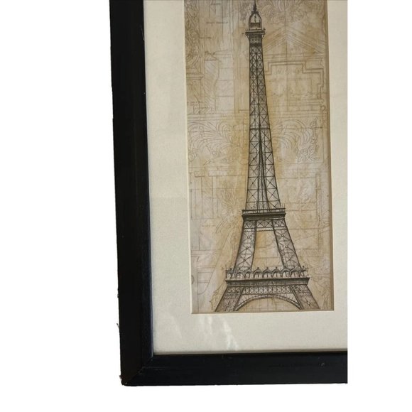 Eiffel Tower Photograph by John Douglas Black Wood Frame 10" x 16.5" Framed - Picture 2 of 7